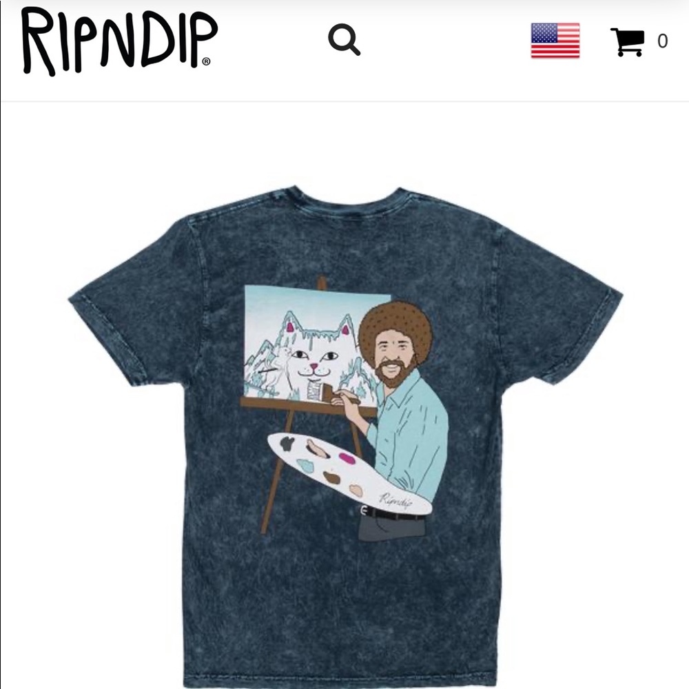 Cropped rip n dip shirt
